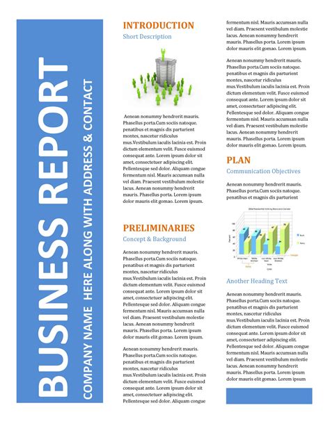 business improvement report template
